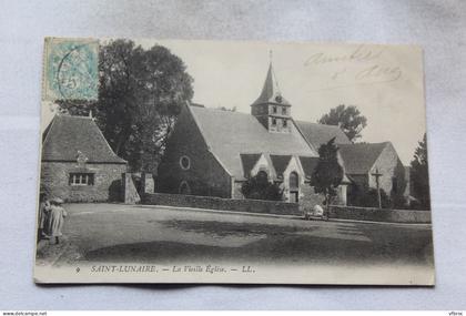 Cpa 1906, Saint Lunaire, la vieille église, Ille et Vilaine 35