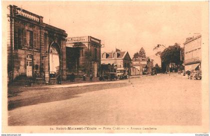 CPA-carte postale France Saint Maixent l'Ecole - Porte Châlons  Avenue Gambetta    VM44211