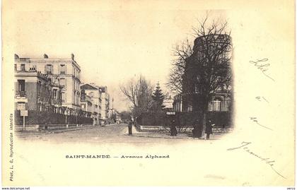 Carte Postale ANCIENNE de SAINT  MANDE - Avenue Alphand