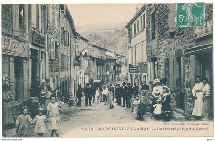 SAINT MARTIN DE VALAMAS - La Grande Rue du Garail