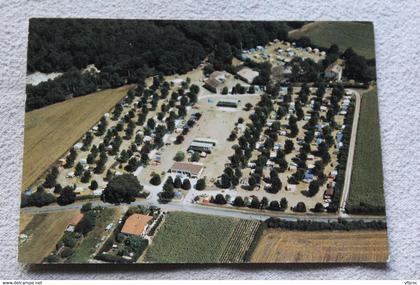 Cpm 1989, Saint Palais sur mer, vue aérienne du camping de la Borderie, Charente maritime 17