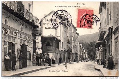 34 SAINT PONS - grande rue.