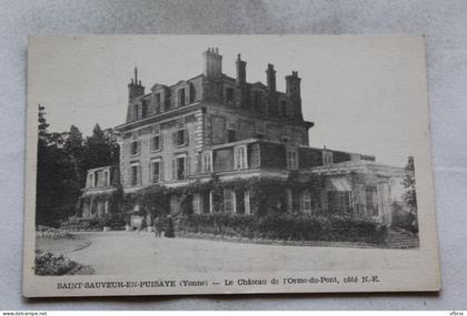 Saint Sauveur en Puisaye, le château de l'Orme du pont, côté Nord Est, Yonne 89