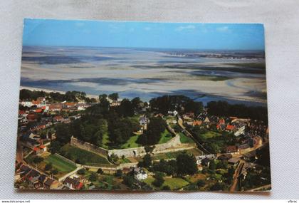 Cpm, Saint Valery sur Somme, les remparts du château, la baie de Somme, Somme 80