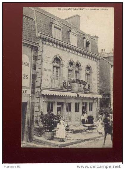 56 ste anne d'auray l'hôtel de la poste édit. f.decker n° 186 animée