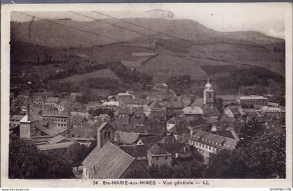 68 - Sainte-Marie aux mines - Vue générale - Voyagé - Dos divisé