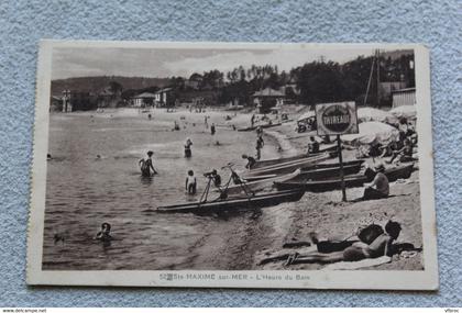 Sainte Maxime sur mer, l'heure du bain, Var 83