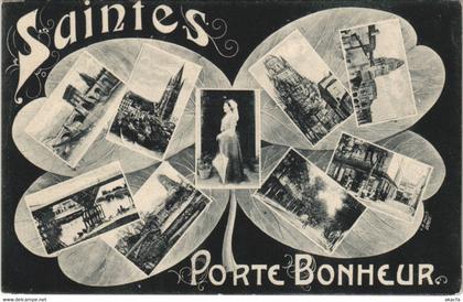 CPA SAINTES-Porte Bonheur (45469)