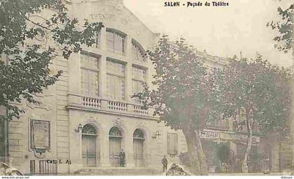 13 - Salon de Provence - Façade du Théatre - Animée - CPA - Voir Scans Recto-Verso