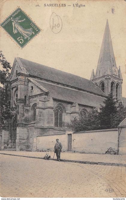 CPA 95 SARCELLES L EGLISE