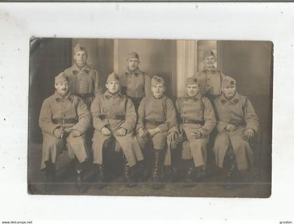 SARREBOURG (MOSELLE) ?  CARTE PHOTO AVEC MILITAIRES FRANCAIS (PHOTO W THEILER SARREBOURG