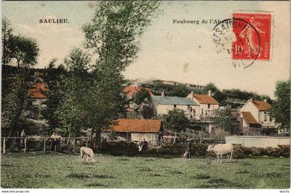 CPA SAULIEU - Faubourg (115886)