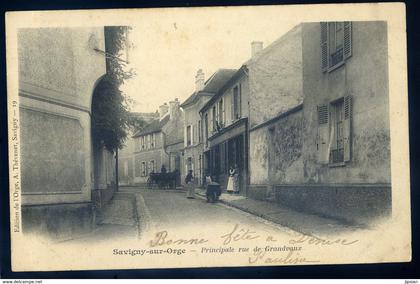 cpa du 91  Savigny sur Orge -- principale rue de Grandvaux   YPO6