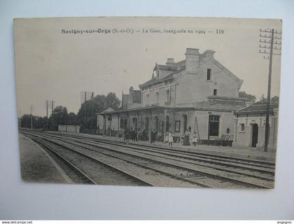 CPA   Gare  Savigny sur Orge   La Gare Inaugurée en 1904