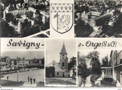 CPSM Savigny-sur-Orge vues multiples Blason