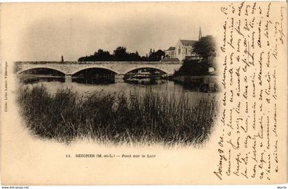 CPA SEICHES - Pont sur le Loir (207373)