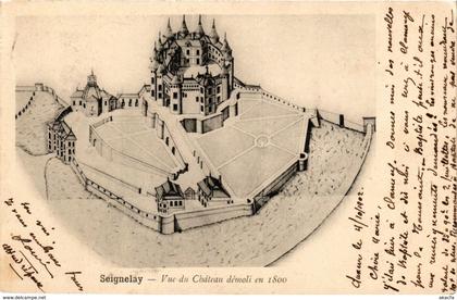 CPA Seignelay - Vue du Chateau Demoli en 1800 FRANCE (960846)