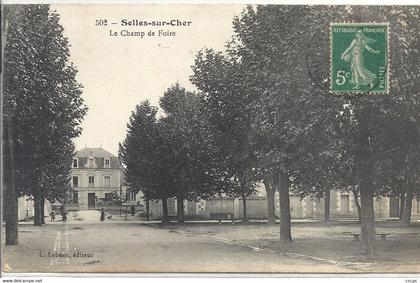 CPA Selles-sur-Cher Le Champ de Foire