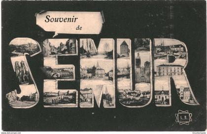 CPA- Carte Postale - France-Semur- Souvenir de Semur 1906 VM43246+