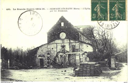 Carte postale ancienne de SERMAIZE les BAINS