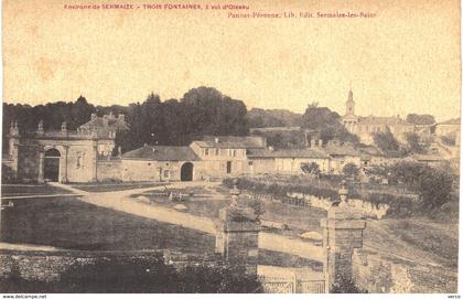 Carte postale ancienne de SERMAIZE les BAINS - TROIS FONTAINES