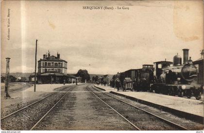 CPA SERQUIGNY La Gare (1161537)