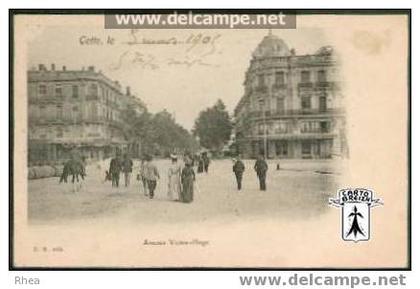 34 Sète - Cette, le...   Avenue Victor Hugo - cpa