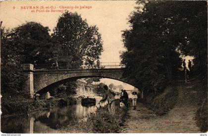 CPA SEVRAN Chemin de Halage et Pont de Sevran (1353510)