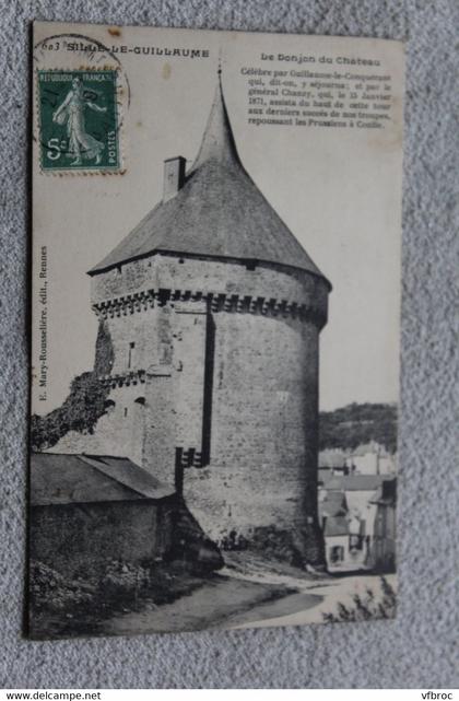 E412, Sille le Guillaume, le donjon du château, Sarthe 72