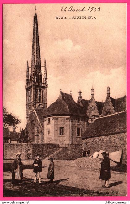 Sizun - Eglise - Clocher de Bretagne - Animée - Edit. E. HAMONIC - 1933