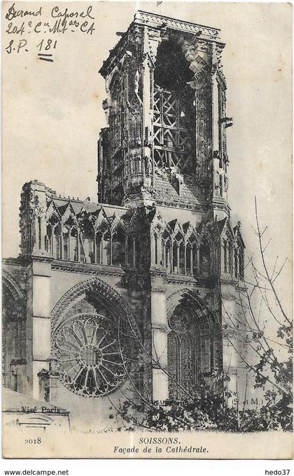 Soissons - Façade de la Cathédrale