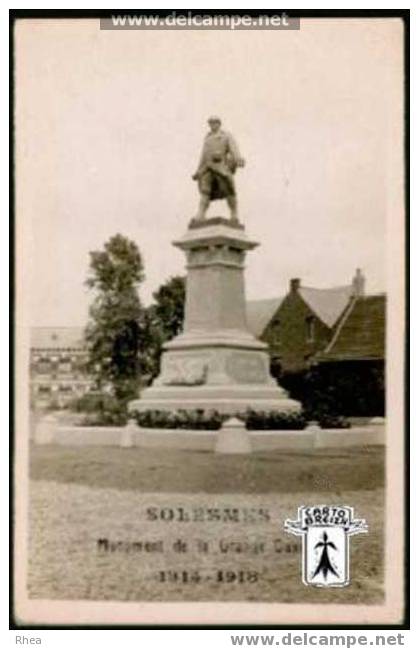 59 Solesmes - SOLESMES Monument de la Grande Guerre 1914-1918 - cpa