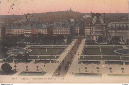 1909. FRANCE. Carte postale (PARIS. Panorama des Tuileries - LL with 10 c to Denmark cancelled PARIS 14 II... - JF437502