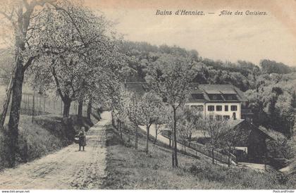 Bains D'Henniez Allee Des Cerisiers Antique French Postcard