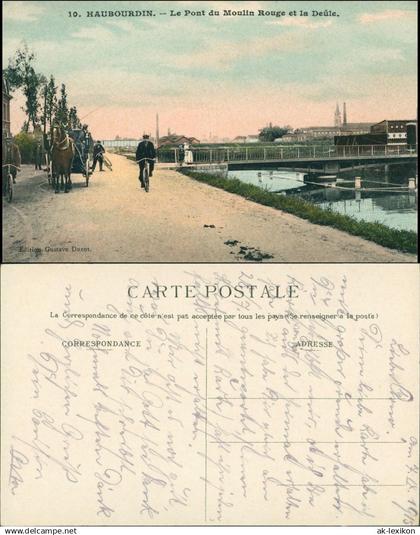 CPA Haubourdin Haubourdin Straßenpartie 1909