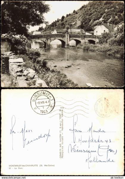 CPA Montarlot-lès-Champlitte Le Pont 1953