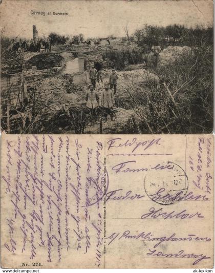 Sennheim Cernay (Haut-Rhin) Cernay en Dormois Feldpostkarte  1917    Feldpost