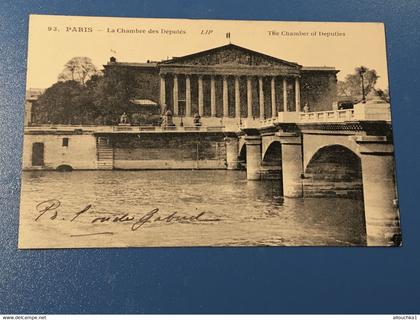 CPA⭐ LA CHAMBRE DES DÉPUTÉS [75] Paris Autres monuments, édifices ⭐,Carte postale