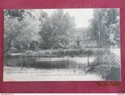 CPA - Sorgues - Le Parc - Château St-Hubert