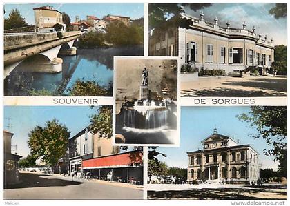 - grands formats -ref-R711 - vaucluse - sorgues - souvenir de .. - souvenirs de .. - multi vues - carte bon etat -