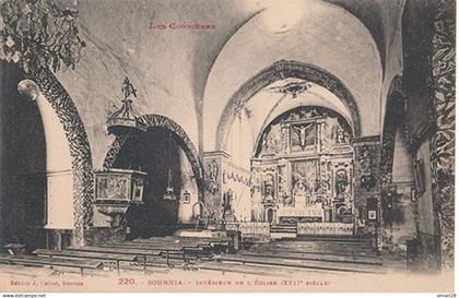 SOURNIA - N° 220 - INTERIEUR DE L'EGLISE (XVIIe SIECLE)