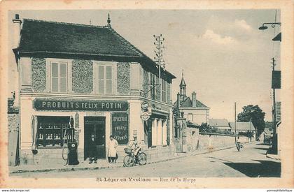 78 - YVELINES - SAINT-LÉGER-EN-YVELINES - rue de la Harpe - épicerie, pompe à essence - superbe - 10923