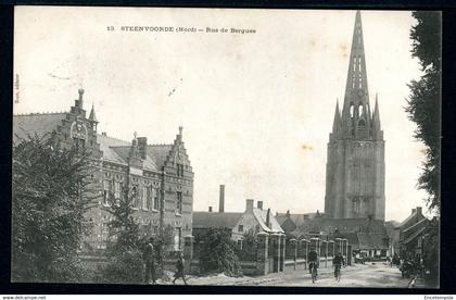 CPA - Carte Postale - France - Steenvoorde - Rue de Bergues - 1905 (CP19581)