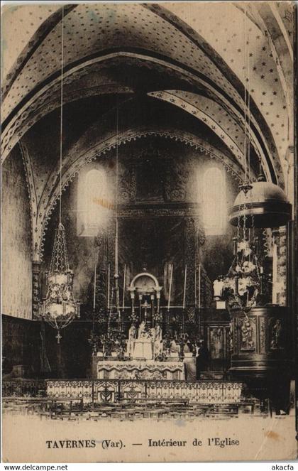 CPA TAVERNES Interieur de l'Eglise (1111499)