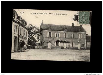 18 - THAUMIERS - Ecole des Garçons - mairie