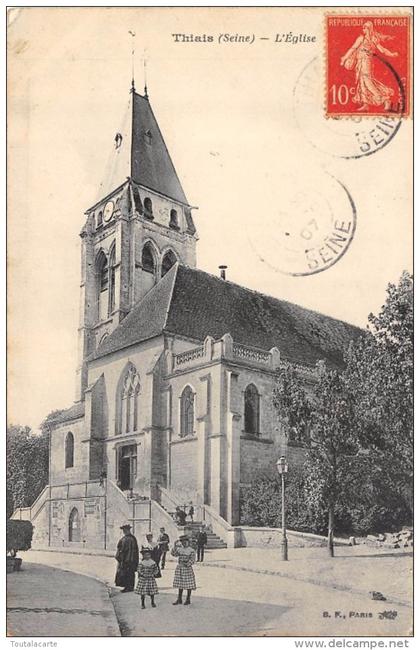 CPA 95 THIAIS L EGLISE 1907