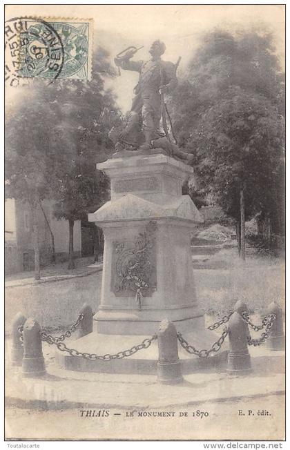 CPA 95 THIAIS LE MONUMENT DE 1870