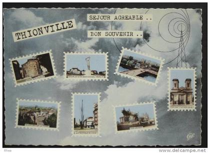 57 Thionville 776 THIONVILLE (Moselle) multi vue timbre    D57D  K57672K  C57672C RH015202