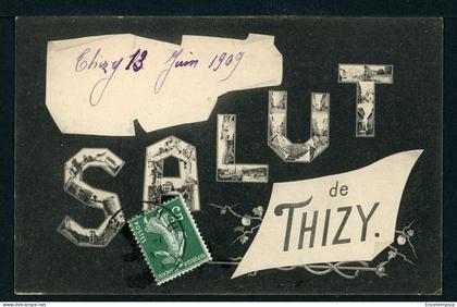 CPA - Carte Postale - France - Salut de Thizy (CP24480)