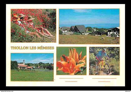 74 - Thollon les Mémises - Multivues - Chevaux - Cycliste - CPM - Voir Scans Recto-Verso